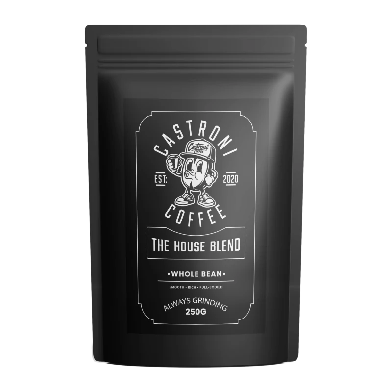 Castroni Coffee The House Blend 250g whole bean pouch